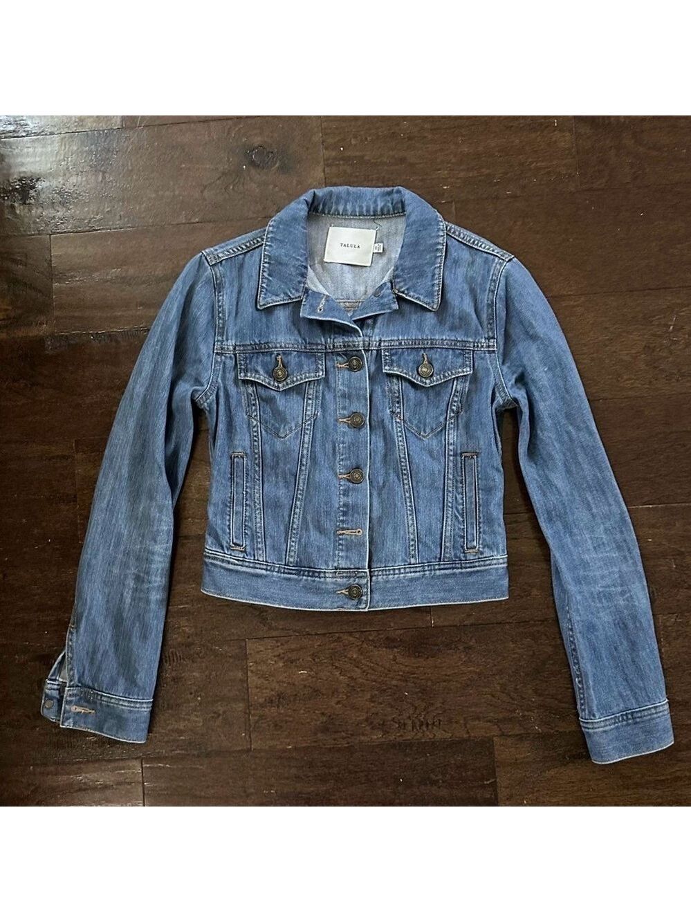 Aritzia Talula blue Denim jacket size XS-EUC Retail $125 - Picture 2 of 13